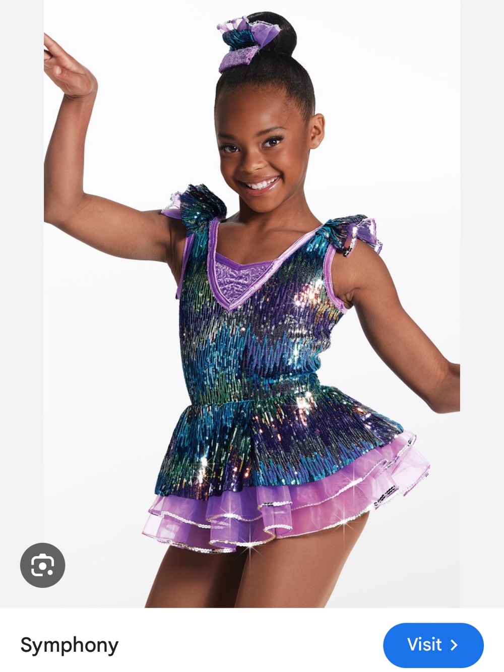 Weissman Showtime Symphony in Amethyst dance costume